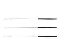 MAJORMENCH 3pcs Puppet Arm Control Rods Stainless Steel Handles Ergonomic Grip for Educational Hand Puppets Adults Full Body Rod Performance Accessories