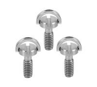 MAJORMENCH 3pcs Stainless Steel Camera Mounting Screw with Hinged Ring Tripod Fixing Screws for Quick Release Plate Compatible with DSLR Monopod Ball Head Lens Collar