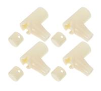 MAJORMENCH 4 Sets Cradle Locking Caster Connector Swivel Fitting Replacement Plastic Parts for Smooth Mobility on Rocker Or Cradle, Sturdy Repair Accessory for Nursery