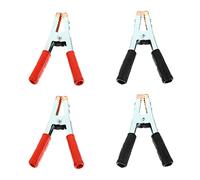 MAJORMENCH 4pcs Alligator Test Clamp Lead Probe Clip Copper Non-slip Handle Good Conductivity Car Battery Charging Automotive Replacement