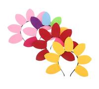 MAJORMENCH 4pcs Cute Sunflower Hairband for Couples Romantic Valentine's Day Floral Headbands for Women Birthday Party Scenic Photo Shoot Accessories