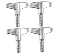 MAJORMENCH 4pcs Drum Wing Nut Set for Cymbal Stands Quick Release Drum Screw Tools Easy Installation Sturdy Construction for Enhanced Performance