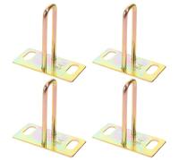 MAJORMENCH 4pcs Electric Motorcycle Seat Lock Plates Metal Hook Replacement Parts for E-bikes and Scooters, Seat Cushion Lock Striker Buckles with 5cm Hole Spacing for Scooter Repair