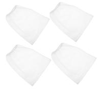 MAJORMENCH 4pcs Nail Dust Collecting Bag Dust Collector Pouch Non-woven Fabrics White Easy to Carry and Store Improving Work Efficiency for Professional Nail Technicians and Home Users
