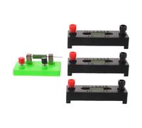 MAJORMENCH 4pcs Physics Experiment Fixed Resistor Set with 5ω 10ω 15ω, Stable and Precise Measurements, Plastic Insulated Base, Quick Setup for Electricity Experiments in Classrooms