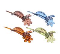 MAJORMENCH 4pcs Vintage Flower Hair Forks Elegant Hairpins for Women Comfortable Styling Tools for Low Bun Chignon for Weddings Special Occasions Dark
