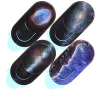 MAJORMENCH 4pcs Webcam Privacy Cover Slide Set for Laptop, Phone Tablet Cameras, Multi-purpose Cosmic Galaxy Pattern, Compatible with Universe Series 5/6/7/8