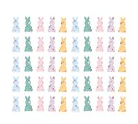 MAJORMENCH 50pcs Cloth Rabbit Patch Clothes Appliques Spring Style Lightweight Cloth Material Patching Small Holes DIY Materials for Create Your Own Brooch Hairpin Crafts