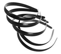 MAJORMENCH 50pcs Women Hair Hoop Hair Accessories 15mm Plastic Toothless Stretchable Headwear Simple Chic Design Hold for Ceremonies Everyday Wear
