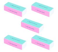 MAJORMENCH 5pcs Four Sided Nail Files Sponge Nail Files 3.5x2x1 Inch Shaping Smoothing Manicure Tools for Women Home Use