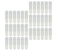 MAJORMENCH 60pcs Reusable Waterproof Empty Lip Balm Crafting Tubes for DIY Cosmetic Use, 5g Pp and Pet Material Lipstick Containers, for Travel and Easy to Carry in Cosmetic Bags