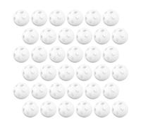 MAJORMENCH 60pcs White Plastic Rattle Inserts for Safe Loud Ball Inserts for Rattles Soft Soothing Sound for DIY Crochet Projects Compatible with Doll and Animal Puppet Noise Makers
