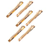 MAJORMENCH 6pcs Acetate Leopard Print Hair Clips Set, Alligator Style Sectioning Clips for Women, Beige and Tortoiseshell Colors, Hair Styling Accessories for Makeup and Daily Use