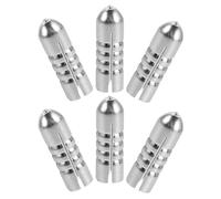 MAJORMENCH 6pcs Dart Flight Protectors Aluminum Alloy Metal Wing Fixator Accessories Easy Maintenance Flight Optimization Silver for Recreational and Competitive Scenarios