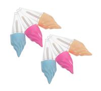 MAJORMENCH 6pcs Lip Gloss Tubes Lip Cream Bottles 5ml Reusable Washable Plastic for Girlfriend Wife Travel Business Trip Random Color