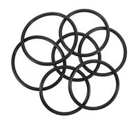 MAJORMENCH 7Pcs Rubber Rings for Singing Bowls Sound Bowl Cushions for Buddhist Instruments Smooth Non-slip Crystal and Tibetan Sound Pads Portable Large Small