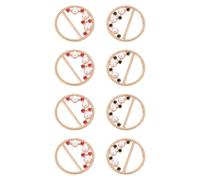 MAJORMENCH 8 Pcs Clothes Corner Knotted Buckles T-shirt Clips Fashion Zinc Alloy Practical Fasten Clothes Buckles for Female Friends Banquet Home Use with Creative Shape and Elegant Luster