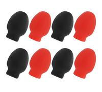 MAJORMENCH 8pcs High Elastic Silicone Rubber Drumstick Practice Tips Drum Accessory Mute Replacement for Drumsticks Suitable for Silent Practice and Percussion Training Random Random Color