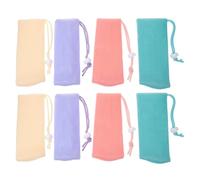 MAJORMENCH 8pcs Mesh Soap Bags with Lanyard for Shower and Travel Foaming Soap Pouches for Exfoliating and Bubble Making Soft Skin-friendly Texture