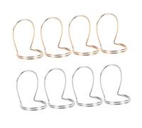 MAJORMENCH 8Pcs Metal Guitar Finger Picks Ultra-thin Bass Plectrums with Ergonomic Ring and Thumb Design for Banjo Mandolin Acoustic Folk Guitar Players