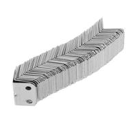 MAJORMENCH 90 Degree Right Angle Supports L Shaped Corner Brackets 100pcs Made of Cold Rolled Steel with Versatile Application and Convenient Fixation for Furniture and Chair Legs Wall