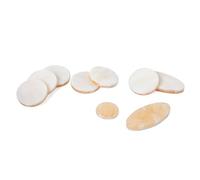 MAJORMENCH 9pcs/set Saxophone Key Button Shell Key Buttons Accessories Light Yellow Metal Material Great Decor Easy to Carry Great Decor for Your Sax