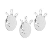 MAJORMENCH 9Pcs Stainless Steel Shooting Training Metal Targets Set with 2cm, 3cm, 4cm Plates, Small Hanging Manganese Steel Targets for Archery and Shooting Practice