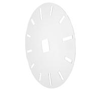 MAJORMENCH Acrylic Clock Face Template with Predefined Dial and Center Marking, 10-inch Round Circle for Wood and Walnut Crafting, for DIY Projects and Accurate Clock Making