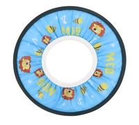 MAJORMENCH Adjustable Blue Shower Hat Waterproof Ear Protective Bathing Cap Cartoon Hair Shield for Bathing and Hair Washing