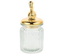 MAJORMENCH Airtight Lid Jar Elegant Design with Flamingo Glass Storage Organizing Displaying Decorative Piece Candy and Snacks for Kitchen and Home