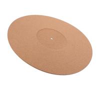 MAJORMENCH Anti-static Cork Record Player Mat with Groove Shock-absorbing Turntable Slipmat for Vinyl Records Easy to Install Protective Pad for Enhanced Sound Quality