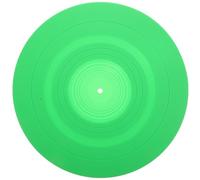 MAJORMENCH Anti-Static Silicone Record Player Mat 295mm Green Turntable Cushion Pad for Vinyl Records, Slip-Resistant Music Supplies Accessory for Home DJ Use