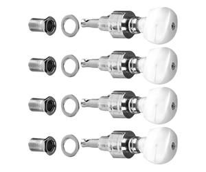 MAJORMENCH Banjo Tuning Pegs Locking Tuners 4Pcs Metal Body with Bushings for Banjo Machine Head String Kit