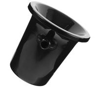 MAJORMENCH Black Plastic Wine Tasting Spittoon with 3l Capacity, Thickened Funnel Shape and Big Opening Design for Ice Cube Storage and Guiding Wine the Bucket, for Ktv and Nightclub Use
