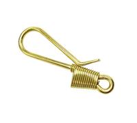 MAJORMENCH Brass Keyring Hook Buckle Made of Pure Copper Delicate Workmanship, Practical and Safe Key Chain Accessory for DIY Handicraft and Home Use, Golden Colour, Simple and Unique Design