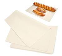 MAJORMENCH Bread Proofing Mat Bread Baking Accessory for Dough Natural Linen 2pcs with Absorbent Beige Fabric 48x36cm to Enhance the Baking Process