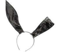 MAJORMENCH Bunny Ears Headband Pointed Leather Ears, Cute Handmade Bunny Headpiece for Women, Party and Cosplay Hair Accessory
