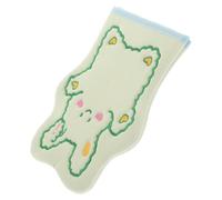MAJORMENCH Cartoon Rabbit Exfoliating Bath Glove for, Green Embroidered Rabbit Shape, Soft Body Scrub Mitt for Gentle Dead Skin Removal, Suitable for Bathing and Sensitive Skin Care