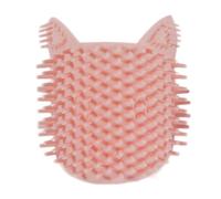 MAJORMENCH Cat Scratch Board Self Grooming for Cats Massage Brush and Silicone Wet and Dry Use with Nylon Bristles Effective Loose Hair Removal
