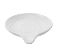 MAJORMENCH Ceramic Spoon Rest Elegant Artistry Decorative Flatware Holder for Kitchen Counter with Unique Kilntransmutation Glaze and Smooth Nonstick Surface for Cooking and Coffee Utensils