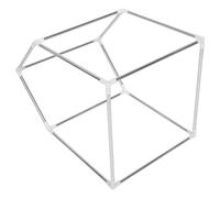 MAJORMENCH Chicken Coop Frame 57X57X85Cm Metal Outdoor Poultry Cage for Rabbits and Ducks Suitable for Garden and Farm Use