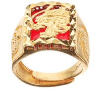 MAJORMENCH Chinese Style Dragon Ring for Men and Women with Adjustable Open Ring Design, Copper Material, Comfortable Fit, Graduation Period Gift and Back to School Decor Accessory