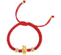 MAJORMENCH Chinese Year Red String Bracelet Rabbit Charm Protection Bracelet for Women and Men Handmade Braided Rope Wristband for Lunar Year Zodiac Animal