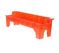 MAJORMENCH Clipper Guard Organizer Box with Slots Plastic Clipper Limiter Comb Holder for Hair Salon and Home Barber Use Large Capacity Storage for Guide Combs Practical Hair Trimmer