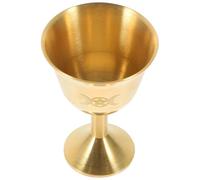 MAJORMENCH Copper Decorative and Cup Bright Golden Finish Sturdy Material Long Time Use Enthusiasts of Eastern Deities and East Asian Cultures Buddhism at Home a Temple
