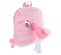 MAJORMENCH Creative Flamingo Plush Backpack with Large Capacity and Smooth Zipper, Portable Travel Bag Suitable for Casual Everyday Use