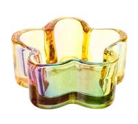 MAJORMENCH Crystal Nail Art Dish Bowl without Lid, Multi-function Acrylic Manicure Brush Cup, Glass Nail Tool for Professional and Home Use, Flower Pattern Manicure Cup