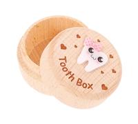 MAJORMENCH Cute Wooden Tooth Storage Box for Modern Keepsake Box for Teeth and Hair Compact Design Safe Material for Preserving Precious Memories