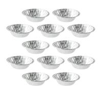 MAJORMENCH Disposable Egg Tart Molds 1 Set 500Pcs Tinfoil Round Baking Cups Non-Stick for Appetizers and Parties