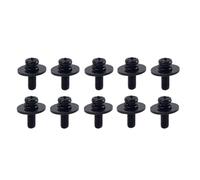 MAJORMENCH Drum Easy to Use and Carry Mounting Screws 10pcs Black Lug with Washers Metal Sturdy Fastener Kit for Drum Lugs